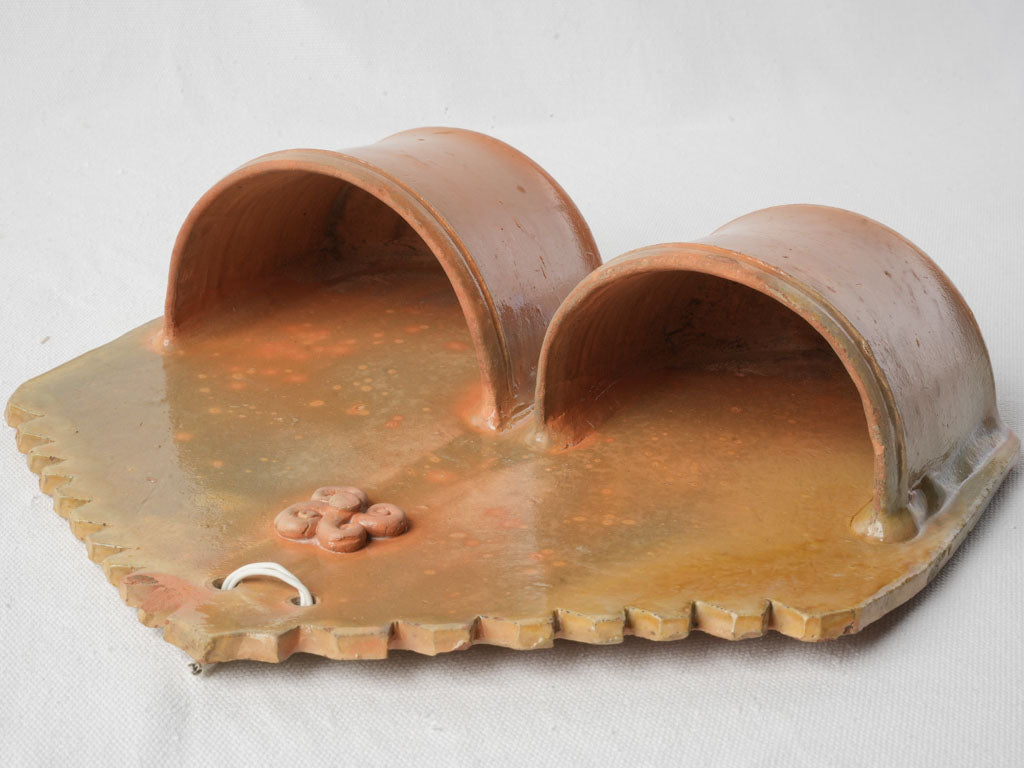 Early 20th-Century Terracotta Cutlery Strainer - 11½"