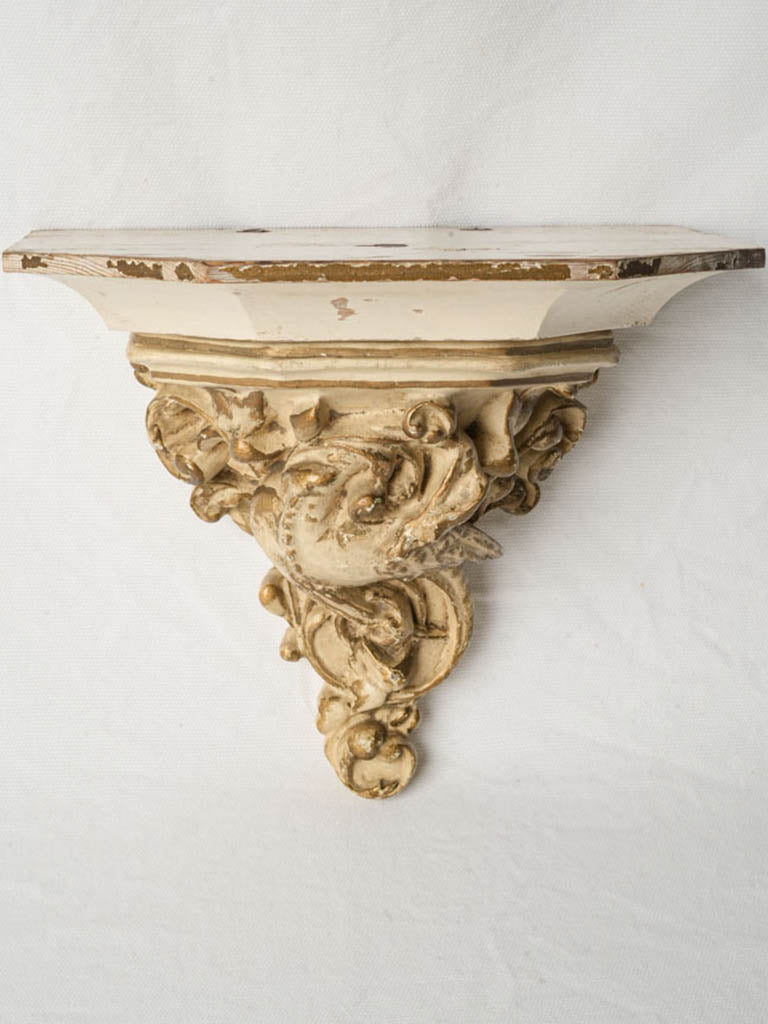 Cream painted sculptural wall bracket