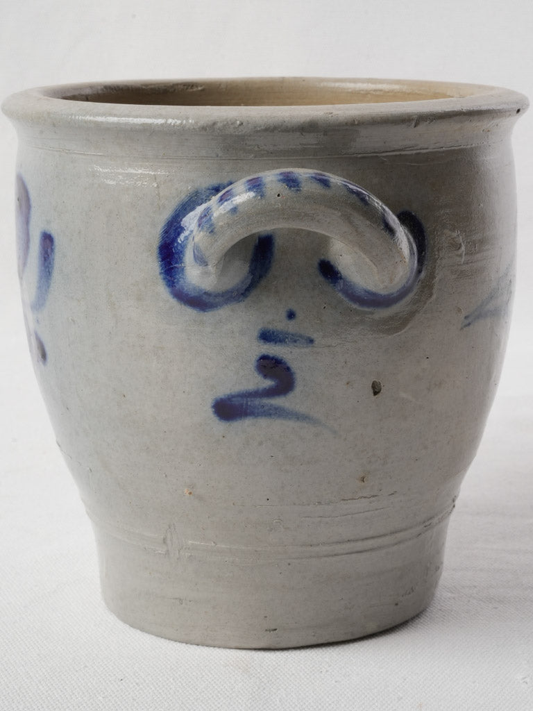 Handcrafted gray ceramic jug