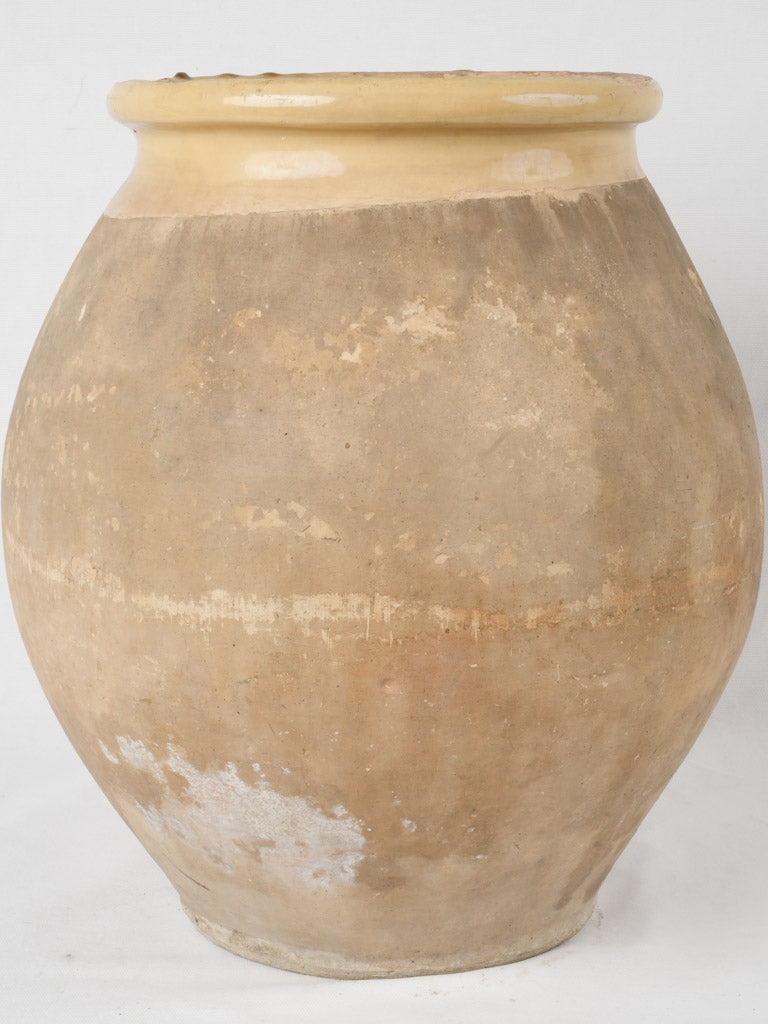 Rustic nineteenth-century French pottery jar