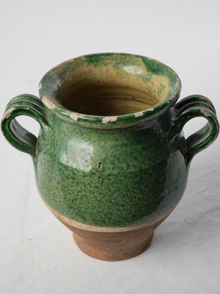 Vintage French Clay Storage Jar