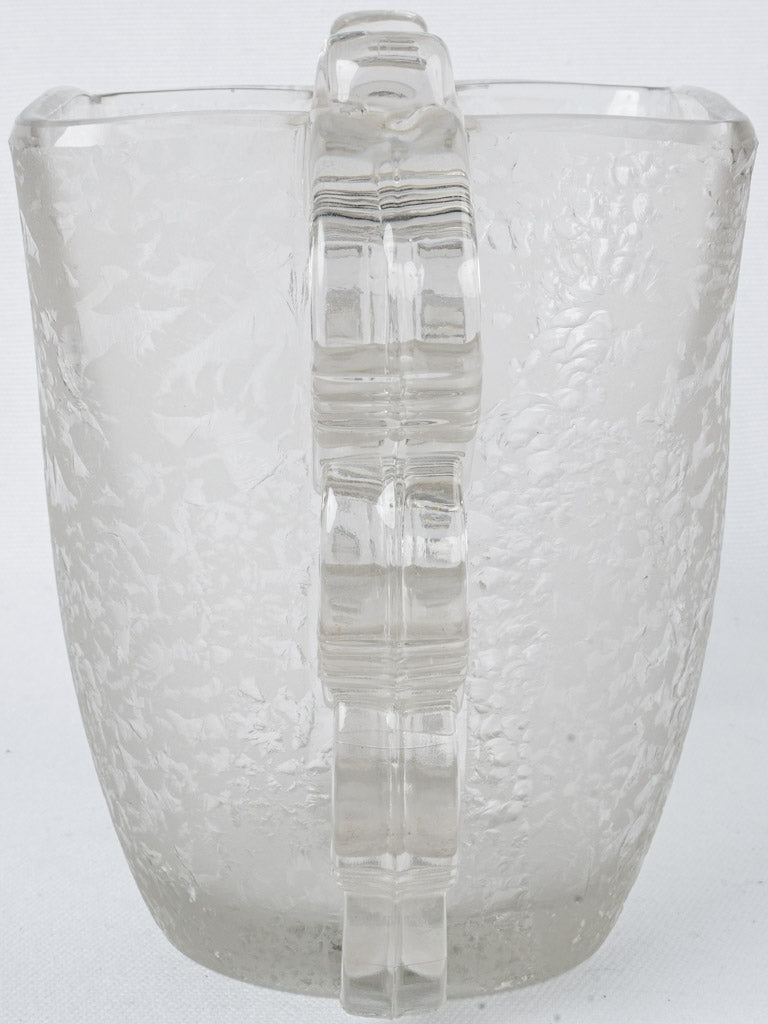 Exquisite 1930s etched glass decorative item