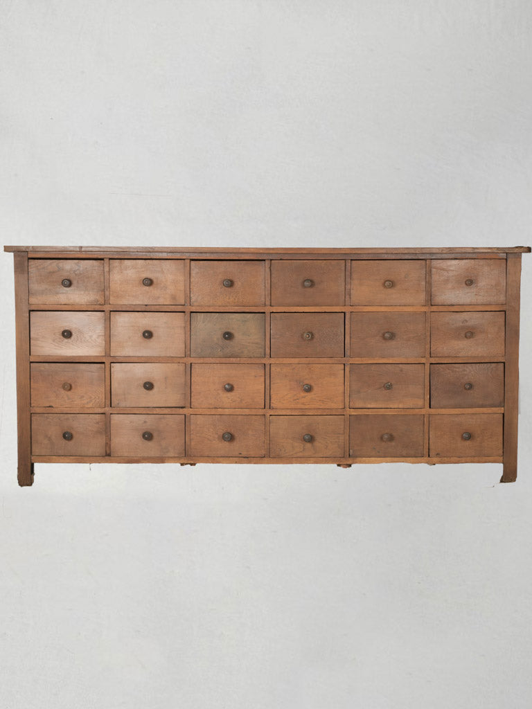 Large Late 19th-Century Oak Meuble de Métier / Bank of Drawers