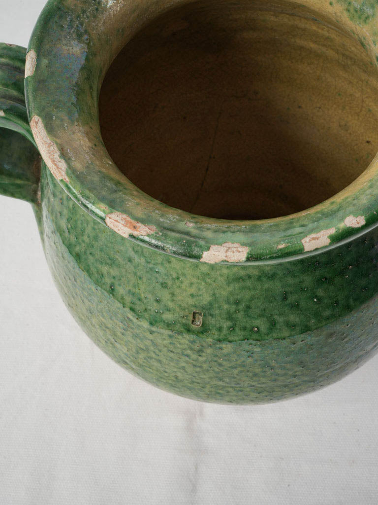 Elegant Green Clay Confit Vessel