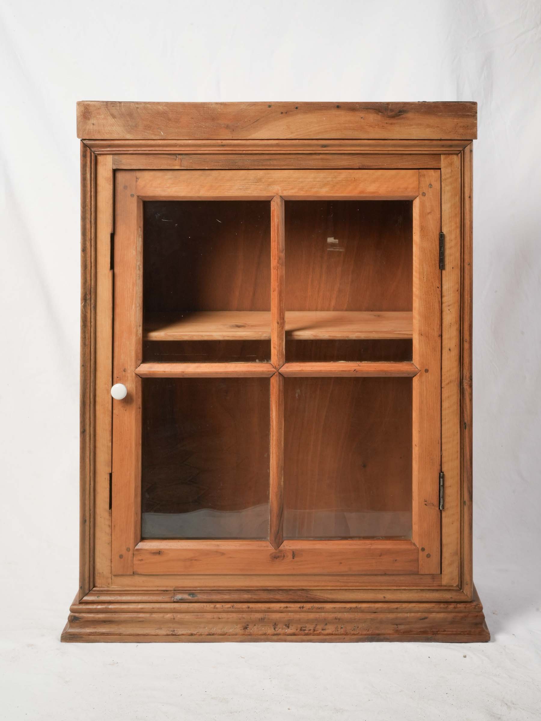 French Walnut Kitchen Vitrine - Wall Mounted - 40½" x 32"