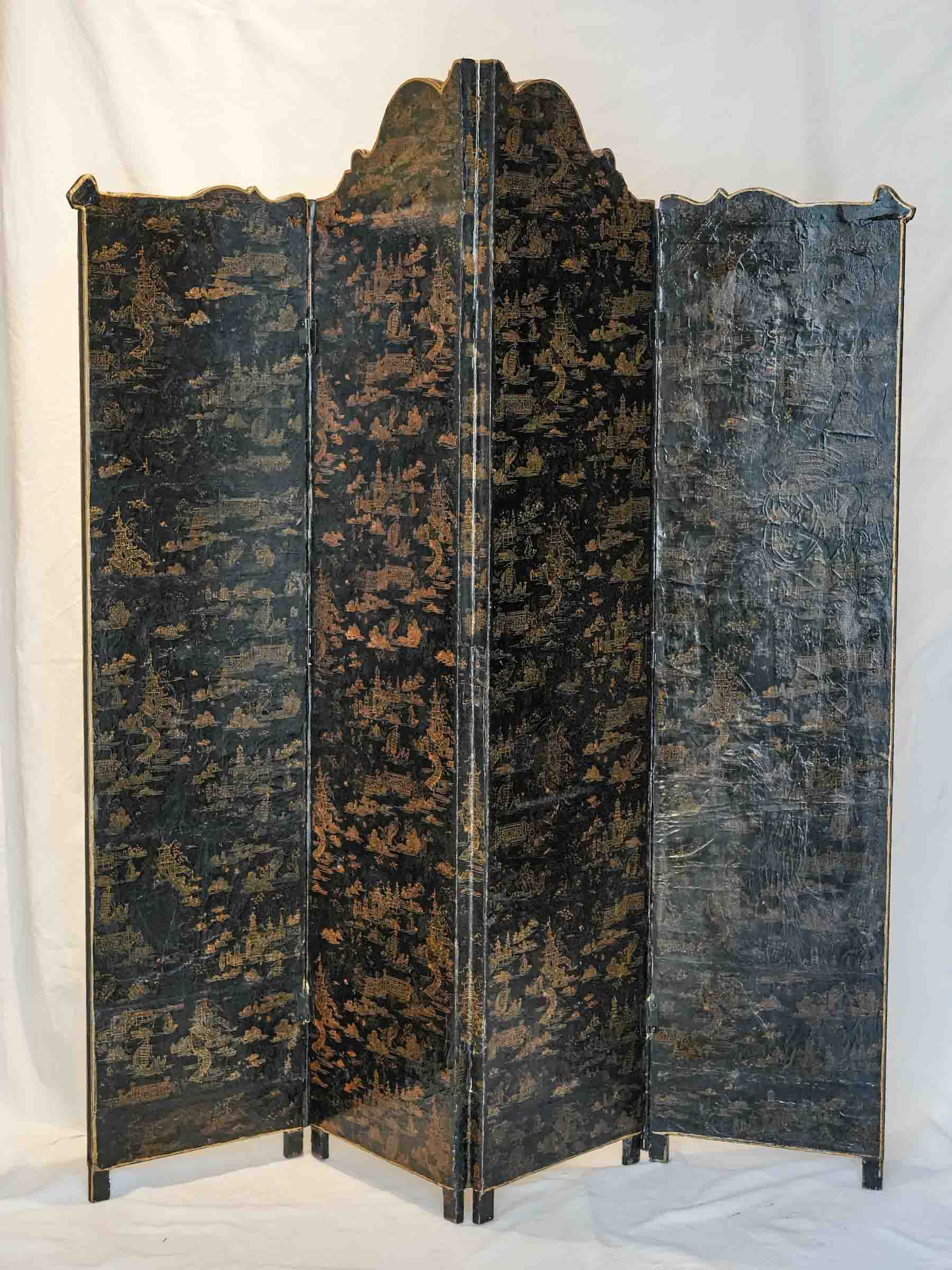 Chinoiserie-style room divider