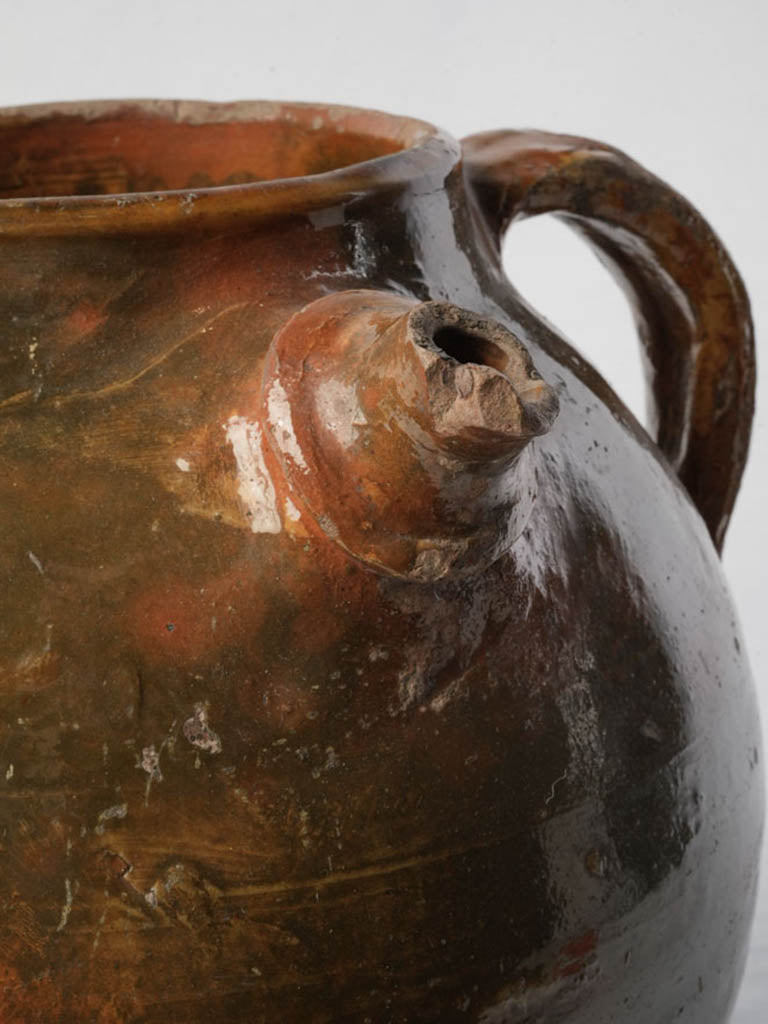 Rustic hand-thrown sculpture with spout