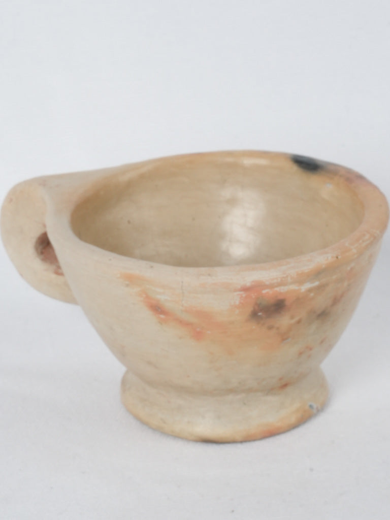 Rustic earthenware Tunisian soup bowls