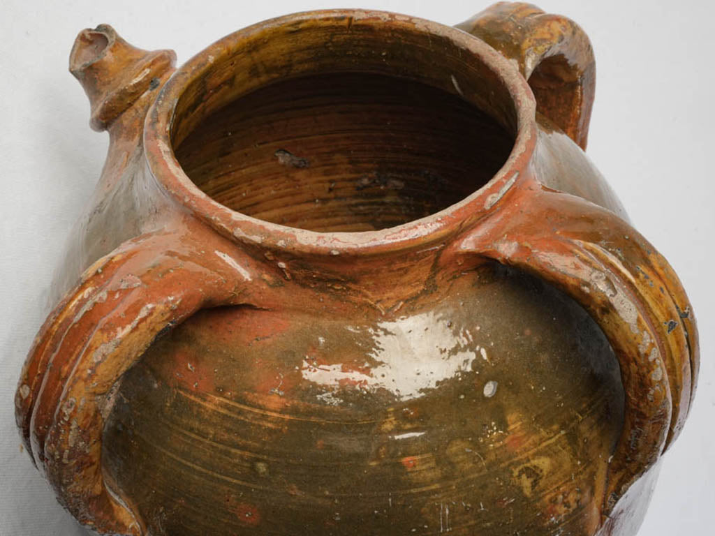 Classic timeworn design with patina