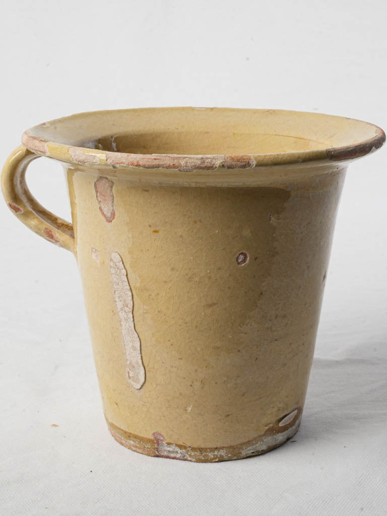 Timeworn Provençal earthenware night vase