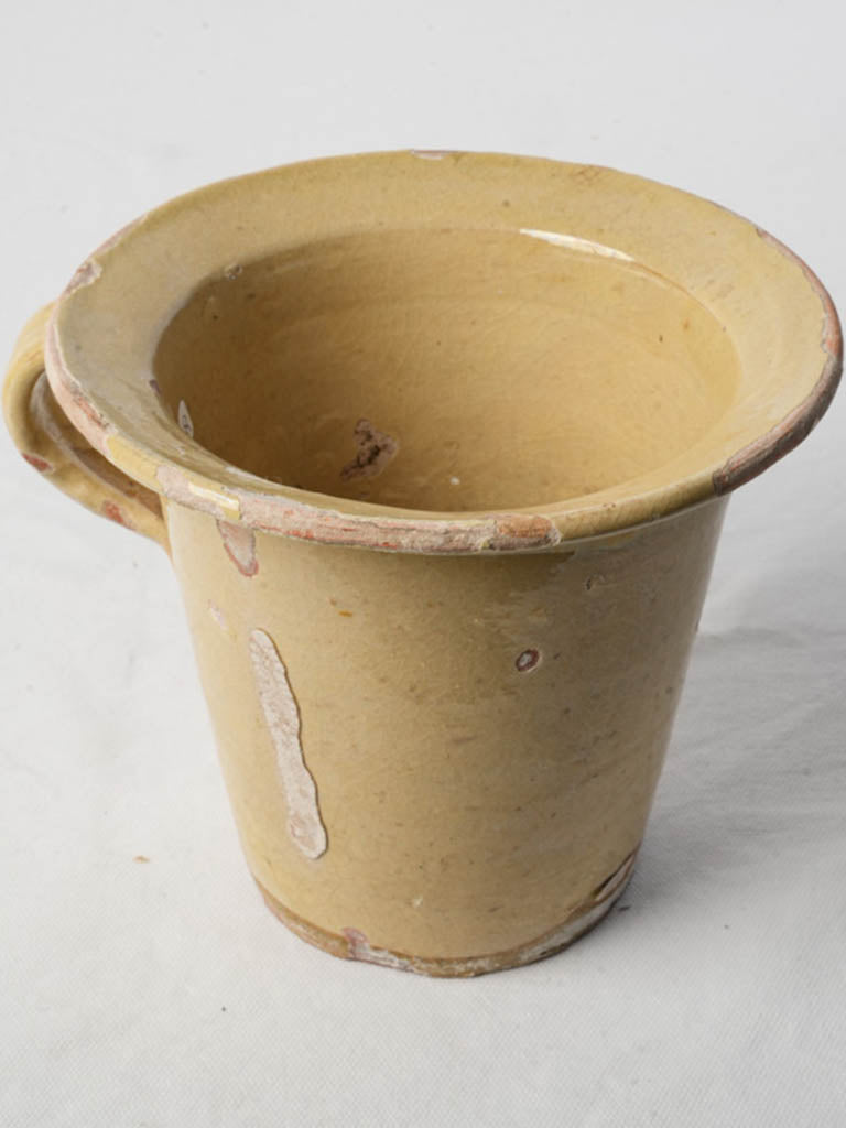 Rustic cylindrical brush pot