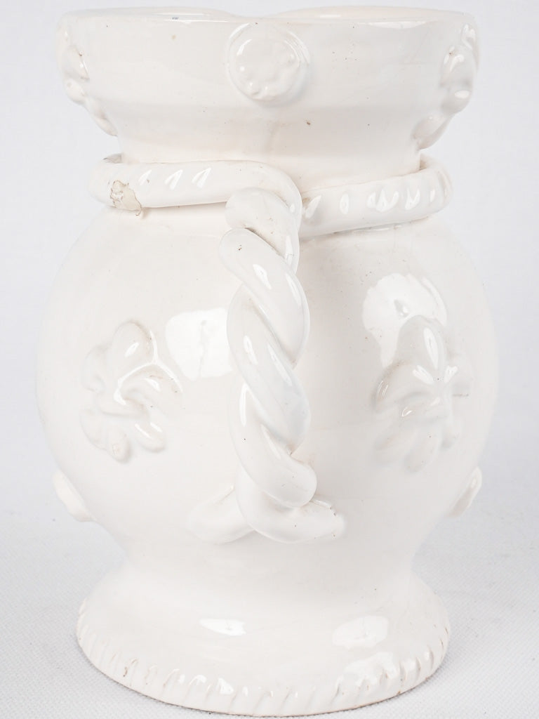 Ornate Sarthe ceramist designed decorative jug