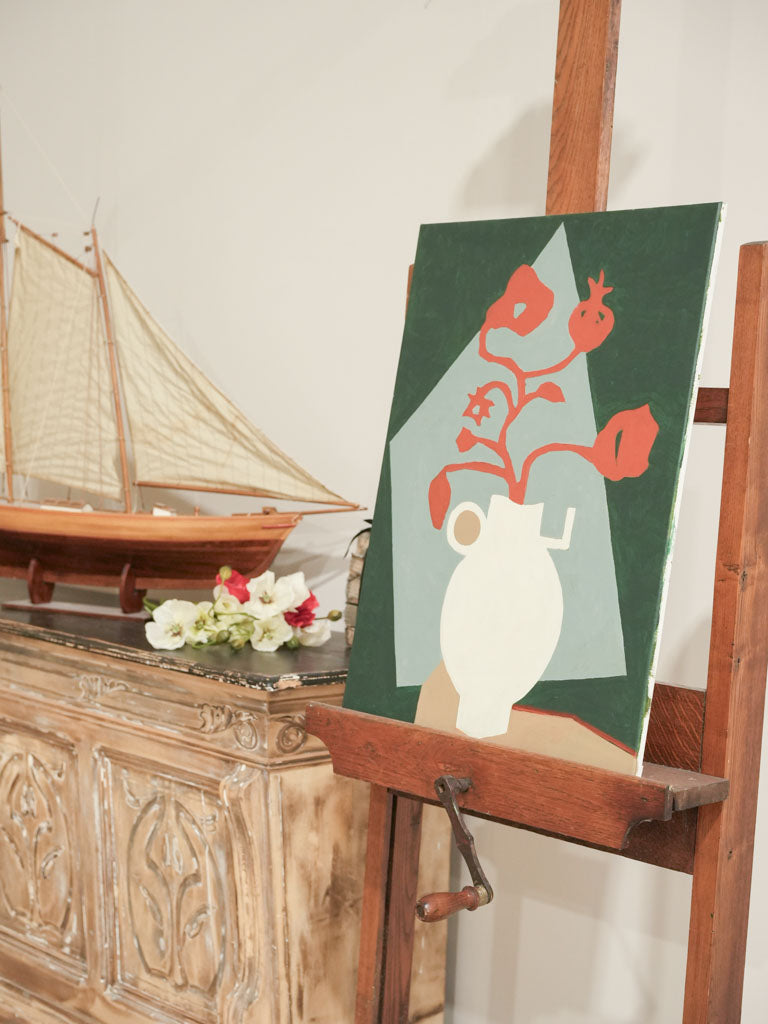 Geometric vibrant composition