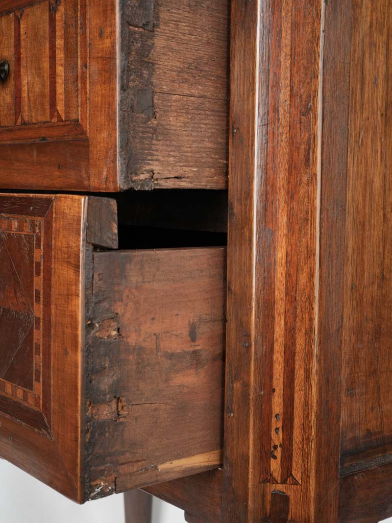 Classic Louis XVI small walnut commode