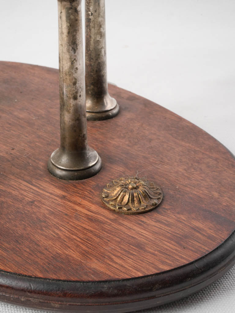 Decorative aged table wine cradle