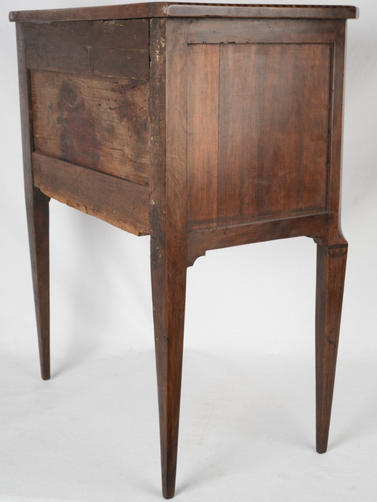 Vintage walnut Louis XVI style commode