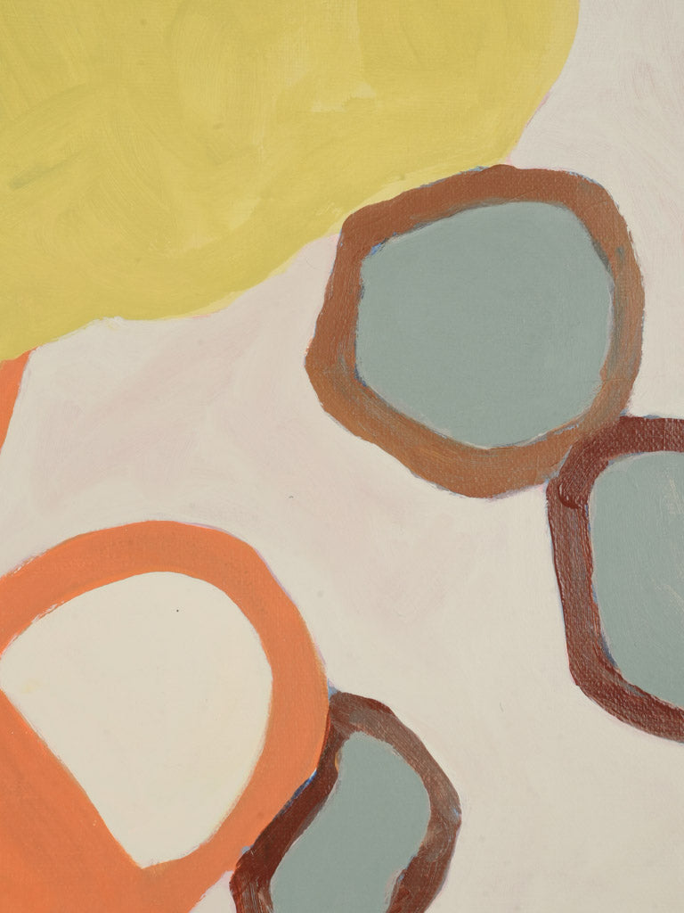 Striking orange vase composition