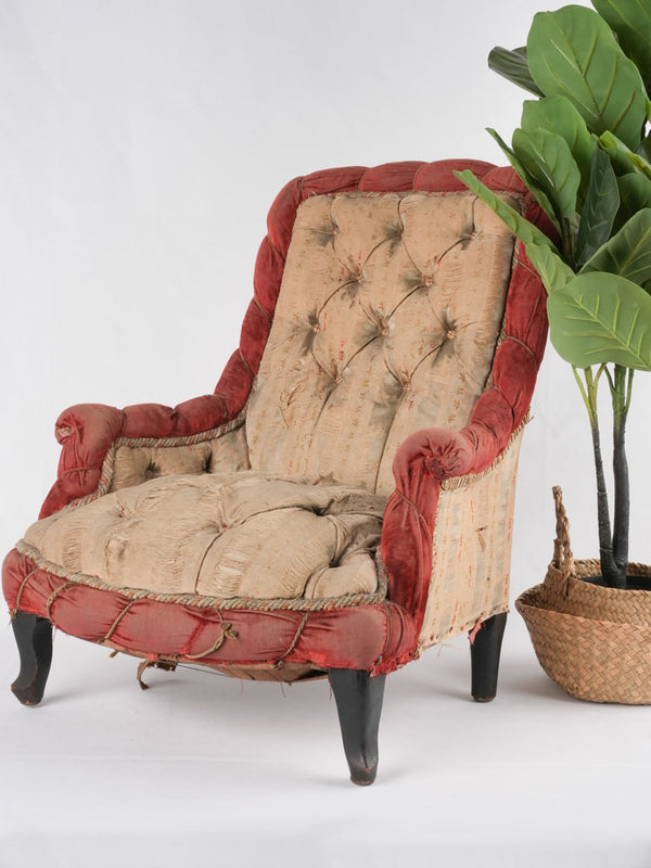 Charming Napoleon III style pet armchair