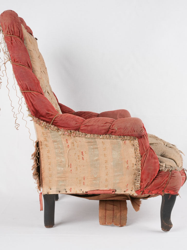 Well-loved rustic chic dog furniture