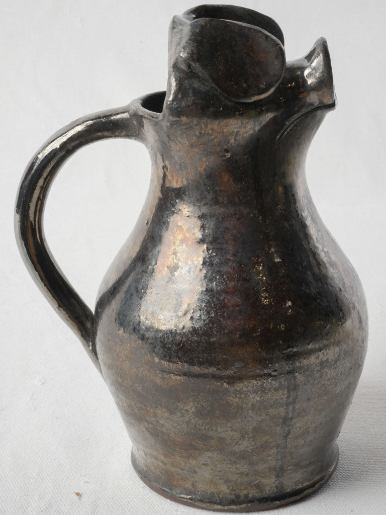 Vintage Pig-Shaped Cider Pitcher by Alphonse Hamel from Normandy - 9"