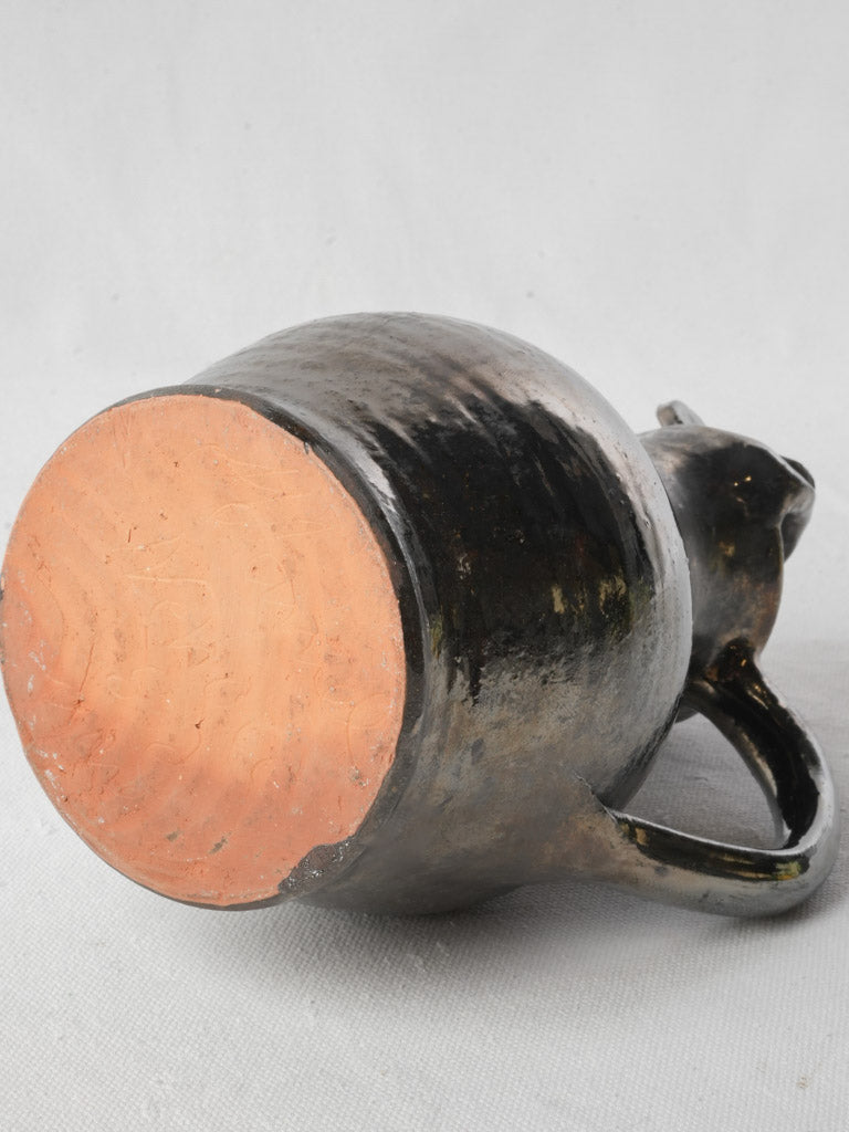 Iconic French zoomorphic pottery pitcher