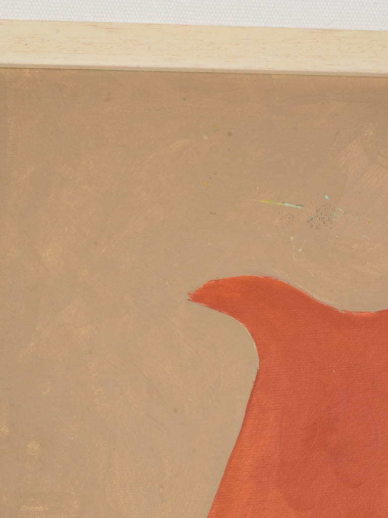 Muted brown backdrop canvas painting