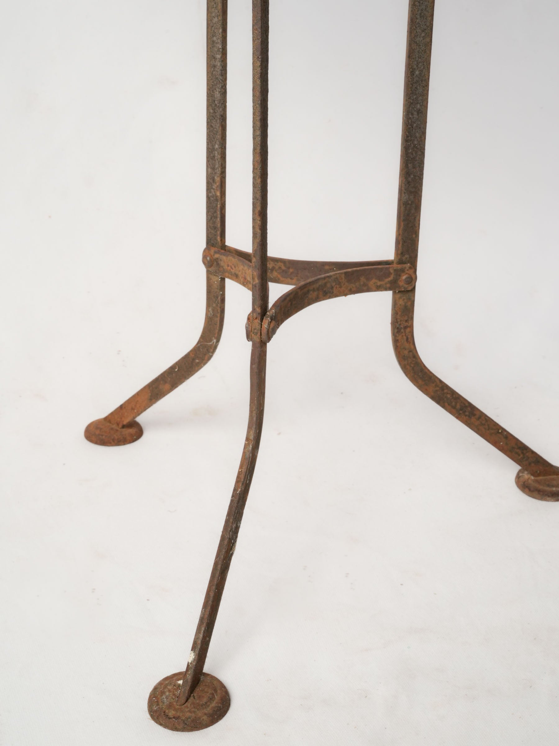 Vintage French Metal Guéridon Table w/ Three Legs