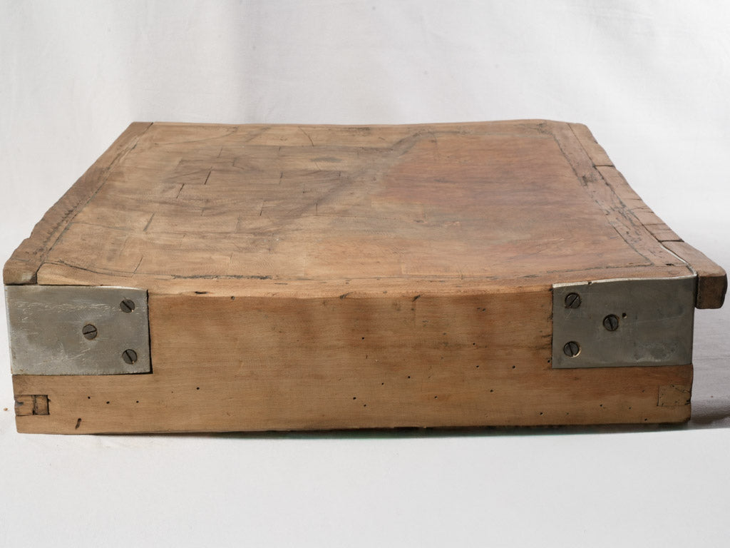 Richly weathered butcher's block