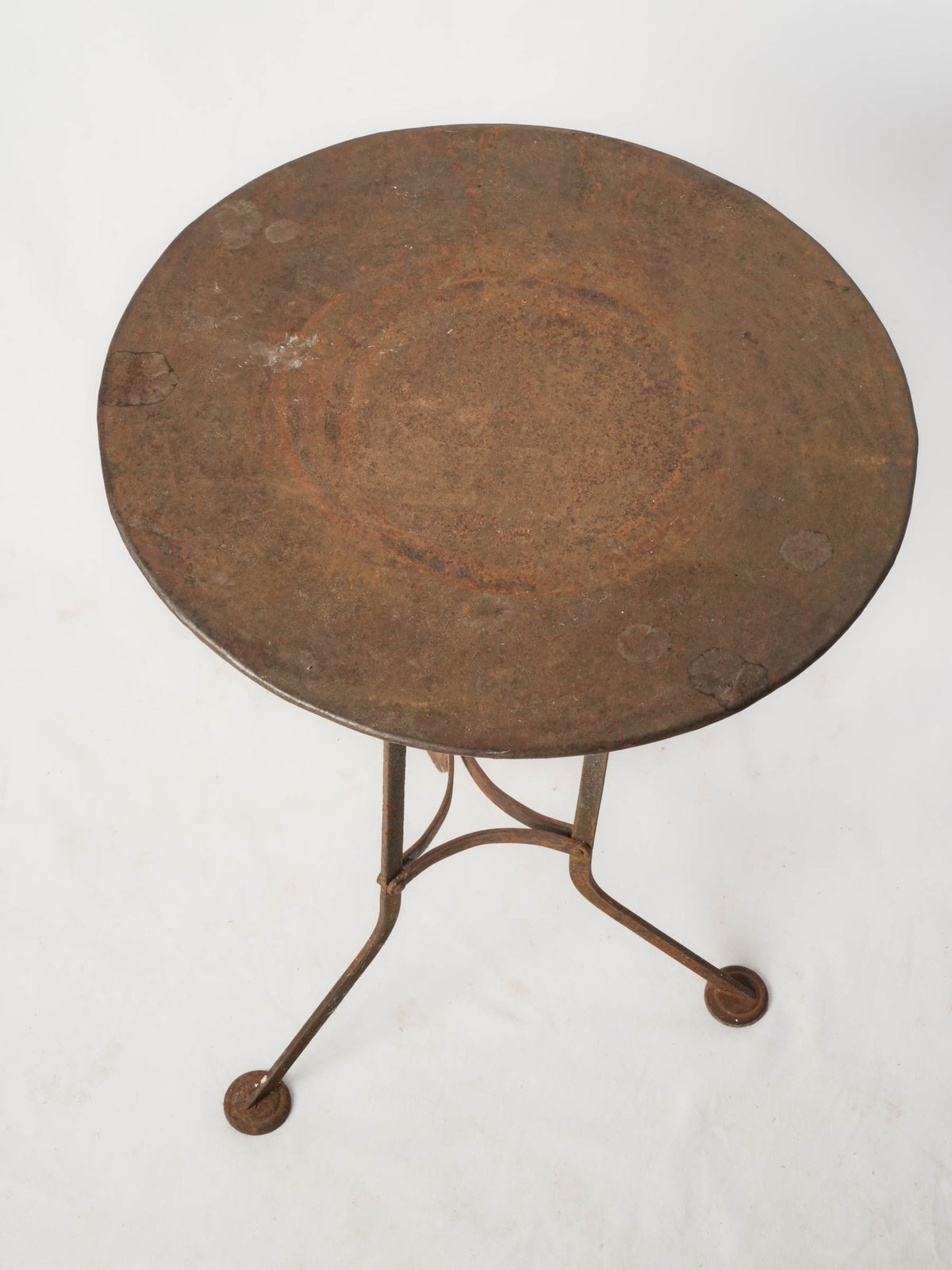 Vintage Wrought Iron Guéridon Table from Provence - Round