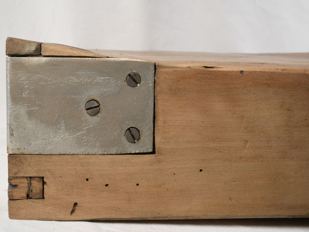 Timelessly aged butcher's block