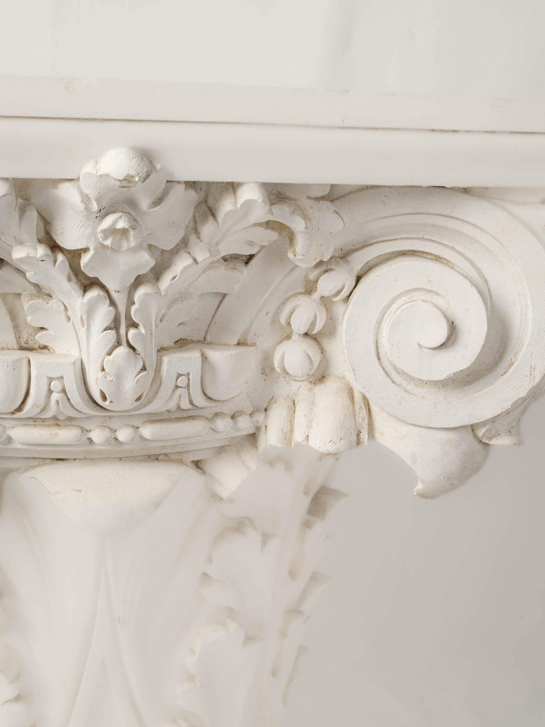 Classic aged plaster consoles