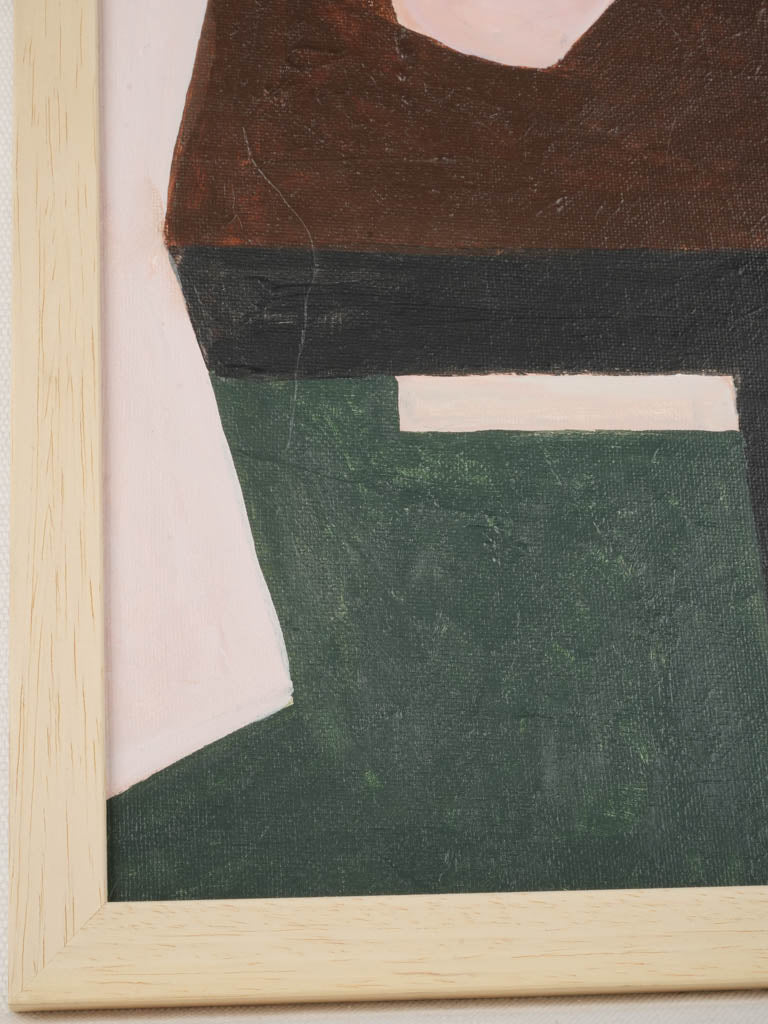 Bold stylized painting with pitcher