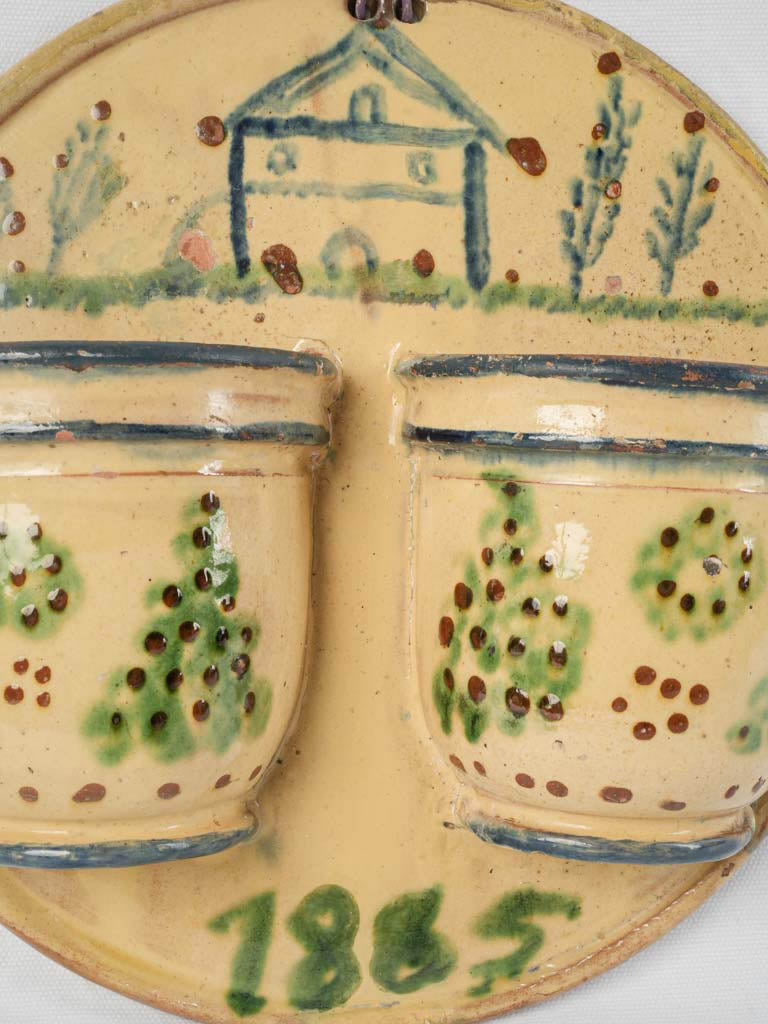 Vintage wall-mounted kitchen organizer