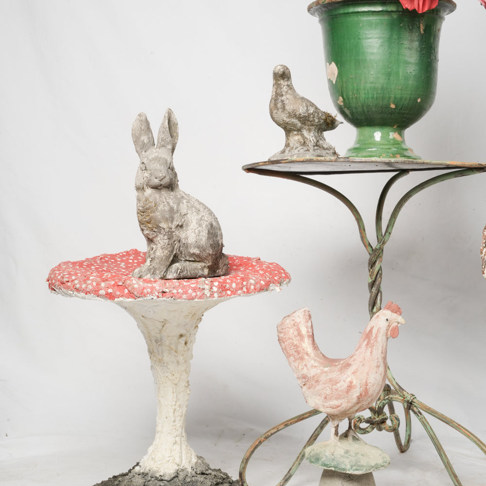 Authentic vintage iron garden table