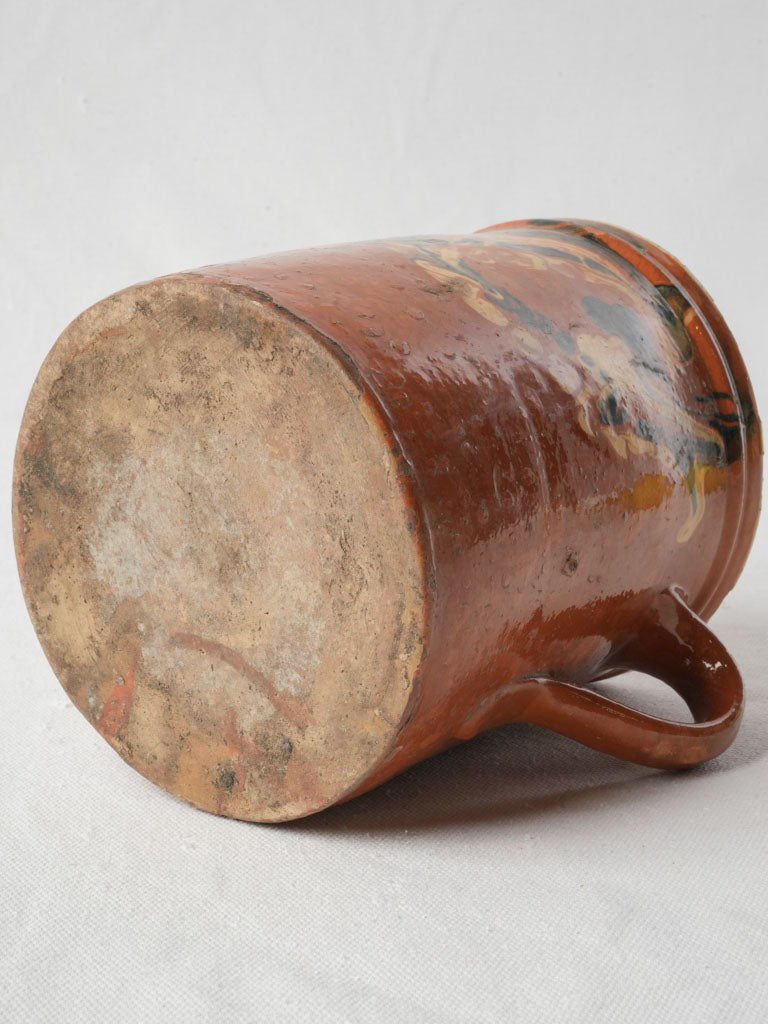 Late 19th-Century Pitcher from Savoy w/ Jaspe Glaze - 6¾"