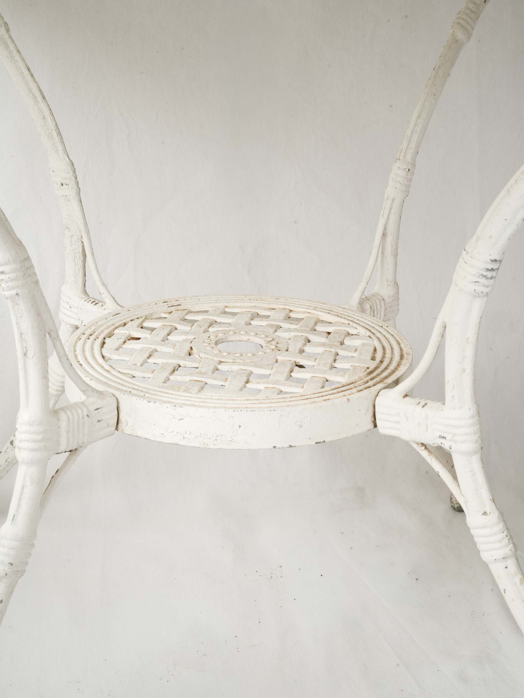 Vintage Cast Aluminium Garden Set w/ Faux Bamboo Design