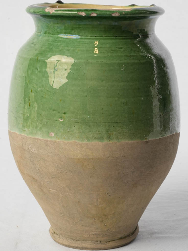 Traditional French Half-Glazed Container