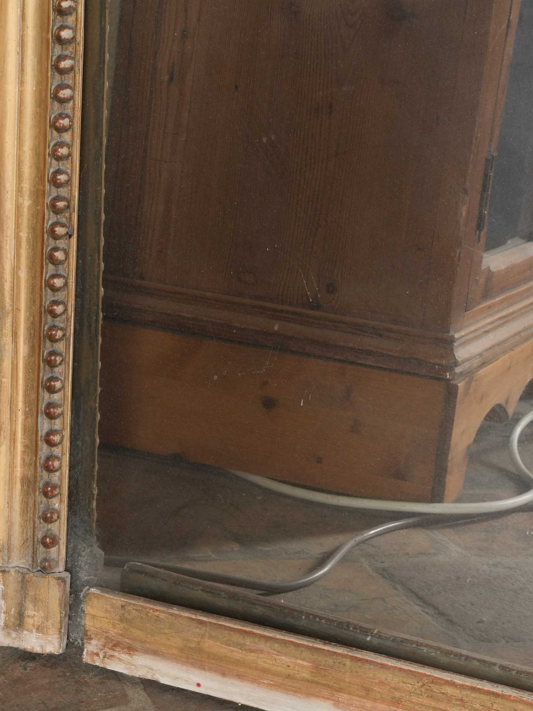 Antique French Gilt Overmantel Mirror Louis-Philippe Style - 78¾" x 45¼"