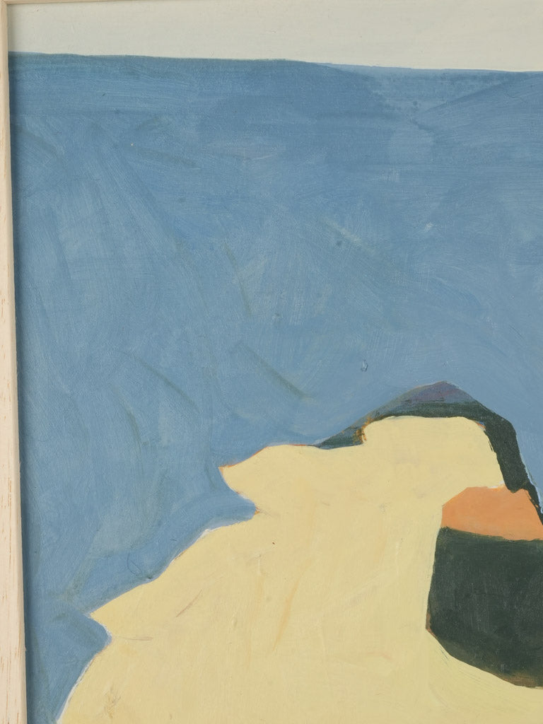 Harmonious dynamic muted earth tone painting