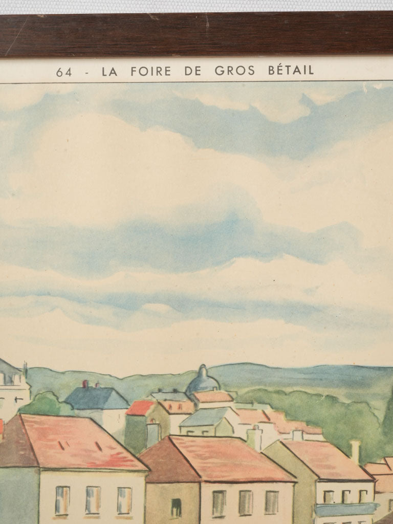 Provincial vibrant printed lithography