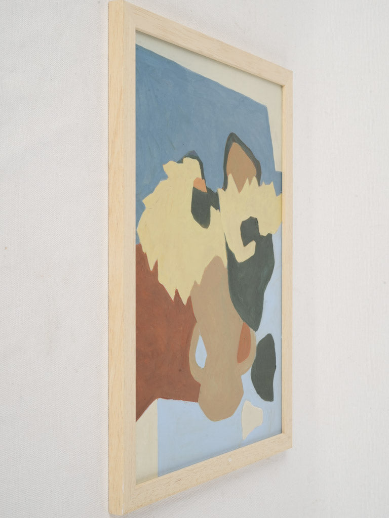 Expressive brushstroke fluid form artwork