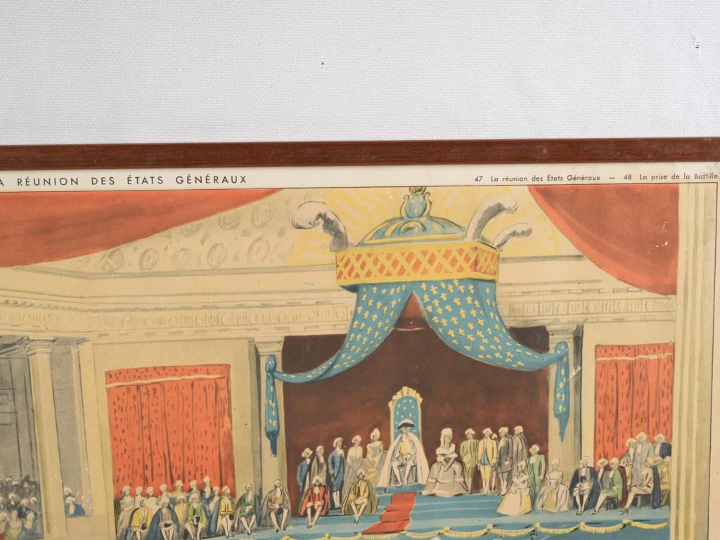 Decorative French estates assembly print
