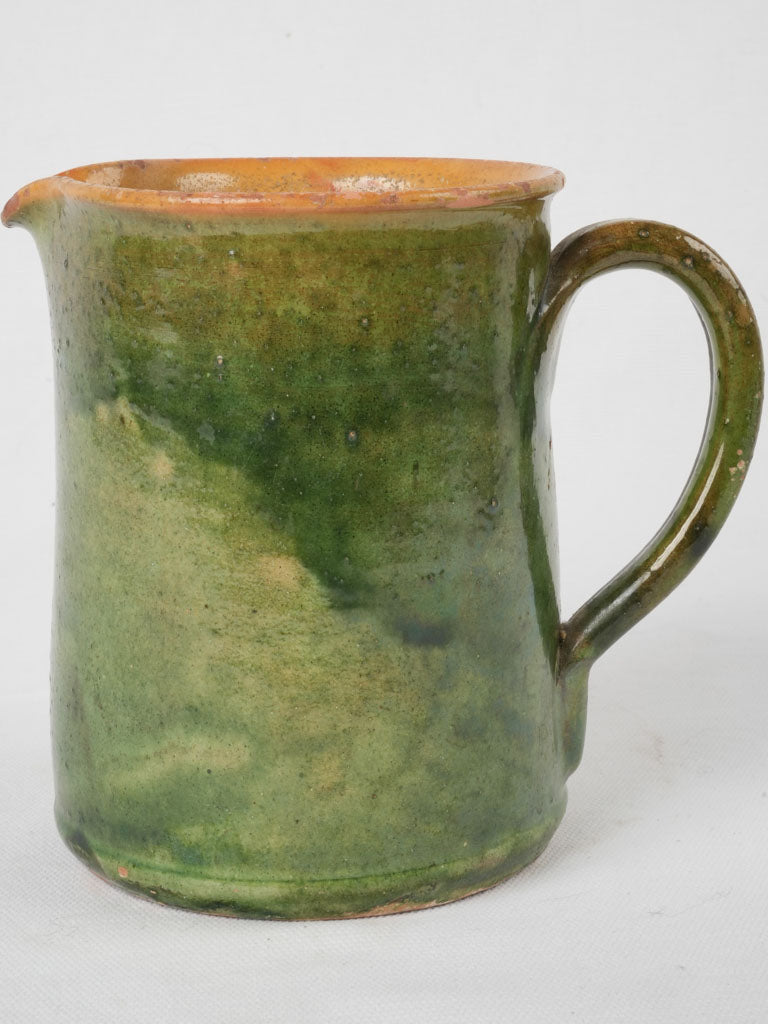 Countryside-inspired French glazed clay jug