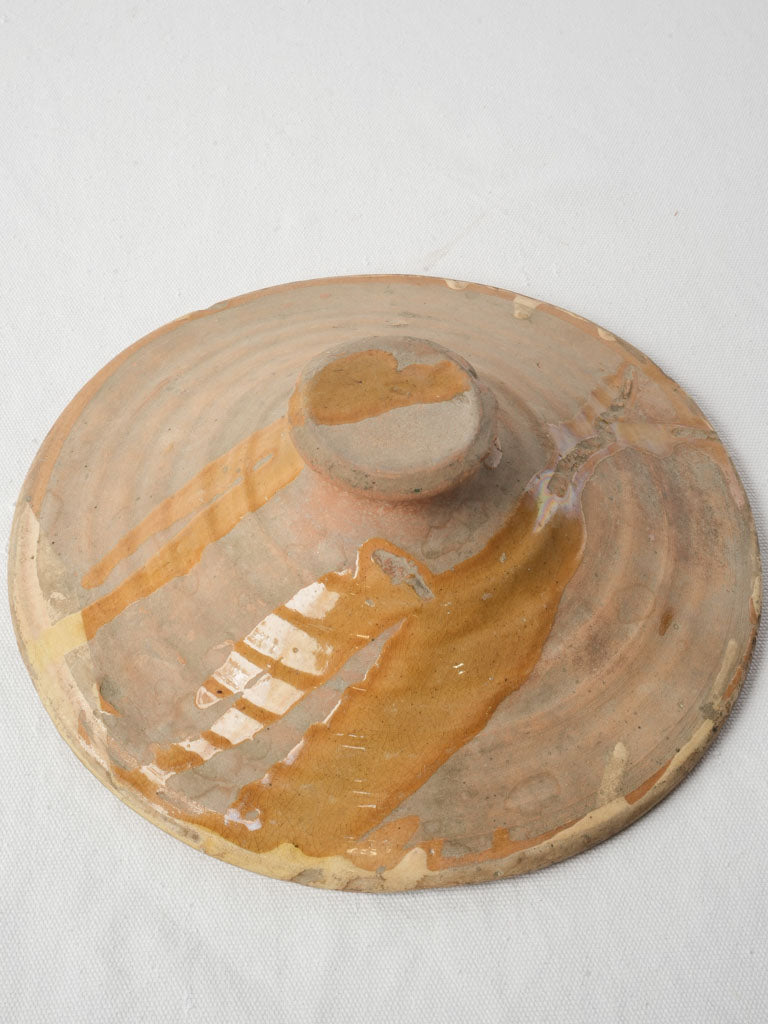 Beautifully timeworn footed turner