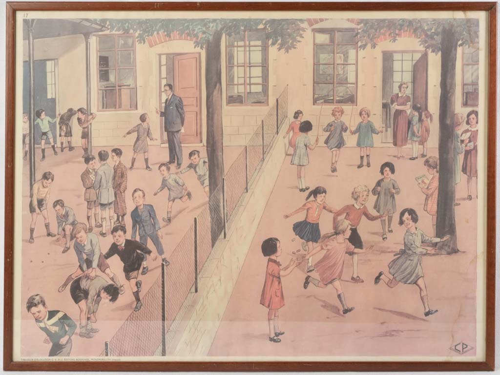 Mid-century playroom decor print