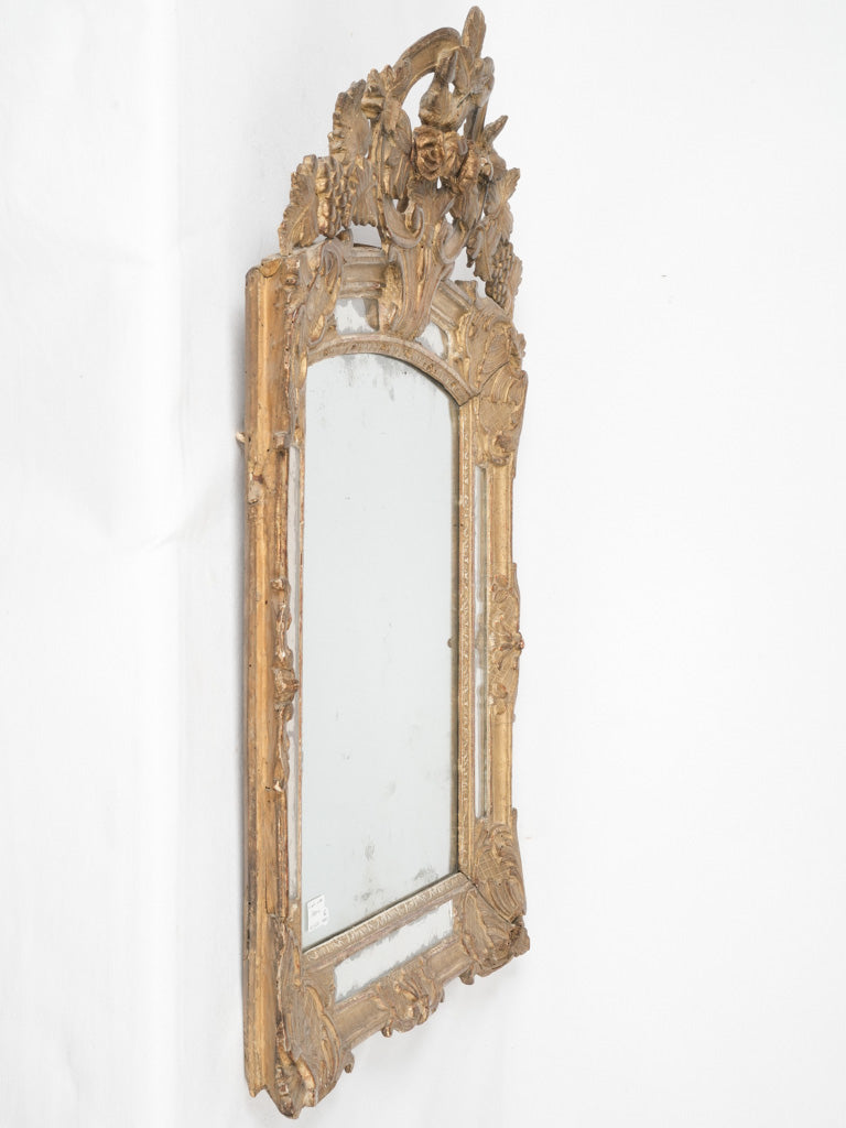 Antique, ornate roses parclose mirror