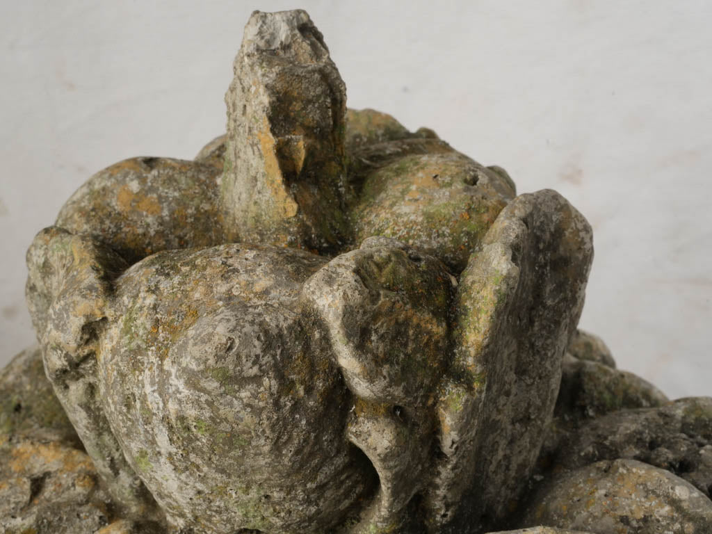 Robust timeworn stone decor