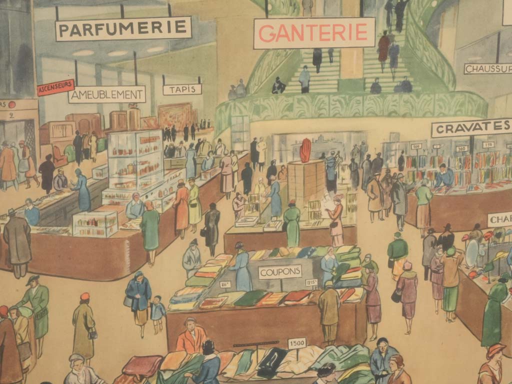 Framed Parisian art print