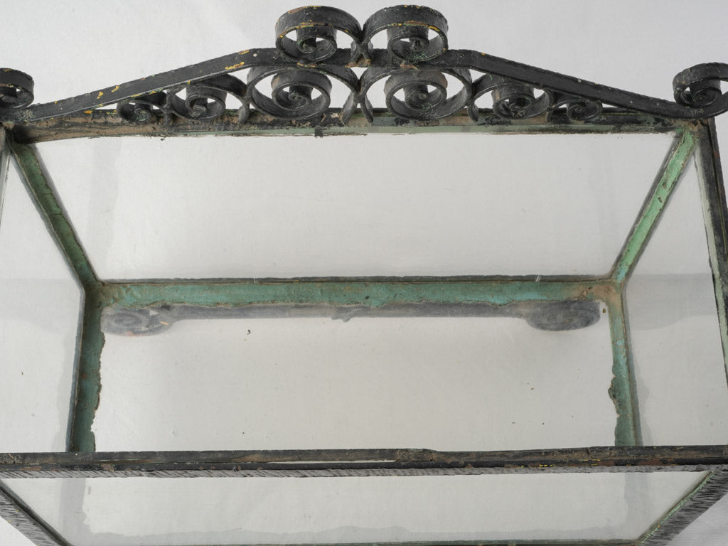 1930s French Art Deco Wrought Iron Aquarium - 20" x 19¾"