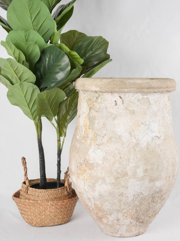 Antique terracotta Provencal olive jar